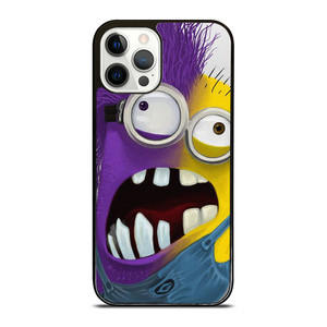 PURPLE HALF MINION CARTOON iPhone 12 Pro Case Cover PURPLE HALF MINION CARTOON iPhone 12 Pro Case Cover
