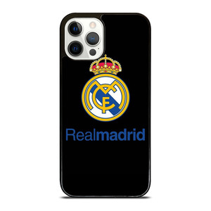 REAL MADRID FOOTBALL BLACK LOGO iPhone 12 Pro Case Cover REAL MADRID FOOTBALL BLACK LOGO iPhone 12 Pro Case Cover