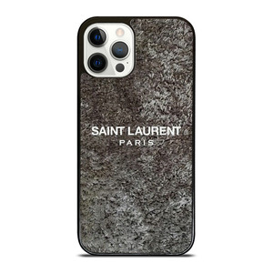 SAINT LAURENT PARIS RASFUR FABRIC iPhone 12 Pro Case Cover SAINT LAURENT PARIS RASFUR FABRIC iPhone 12 Pro Case Cover