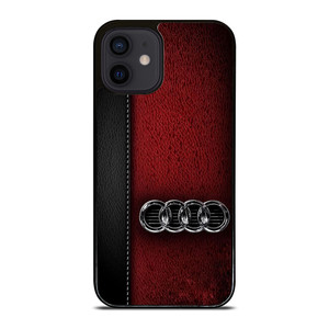 AUDI LOGO LEATHER iPhone 12 Mini Case Cover AUDI LOGO LEATHER iPhone 12 Mini Case Cover