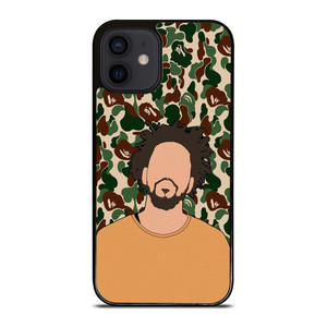 J COLE RAPPER BAPE CAMO iPhone 12 Mini Case Cover J COLE RAPPER BAPE CAMO iPhone 12 Mini Case Cover