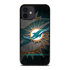 MIAMI DOLPHINS FOOTBALL METAL LOGO iPhone 12 Mini Case Cover MIAMI DOLPHINS FOOTBALL METAL LOGO iPhone 12 Mini Case Cover