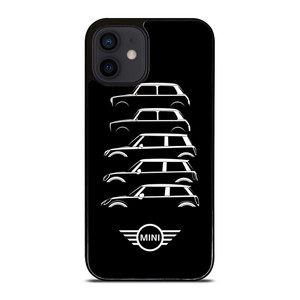 MINI COOPER EVOLUTION SILHOUETTE iPhone 12 Mini Case Cover MINI COOPER EVOLUTION SILHOUETTE iPhone 12 Mini Case Cover