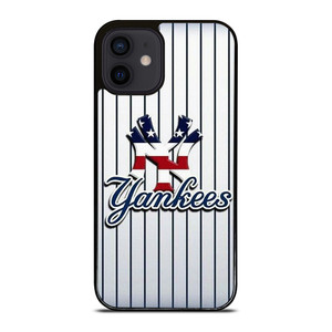 NEW YORK YANKEES USA FLAG STRIPE LOGO iPhone 12 Mini Case Cover NEW YORK YANKEES USA FLAG STRIPE LOGO iPhone 12 Mini Case Cover