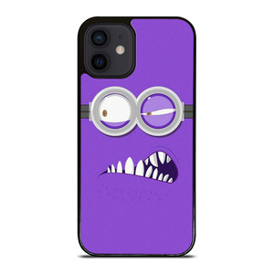 PURPLE MINION MINIMALIST iPhone 12 Mini Case Cover