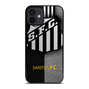 SANTOS FC FOOTBALL LEATHER LOGO iPhone 12 Mini Case Cover SANTOS FC FOOTBALL LEATHER LOGO iPhone 12 Mini Case Cover