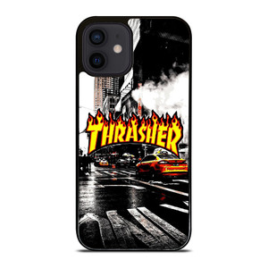 THRASHER SKATEBOARD NEW YORK LOGO iPhone 12 Mini Case Cover THRASHER SKATEBOARD NEW YORK LOGO iPhone 12 Mini Case Cover