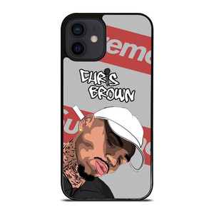 CHRIS BROWN CARTOON SUPREME  iPhone 12 Mini Case Cover CHRIS BROWN CARTOON SUPREME  iPhone 12 Mini Case Cover