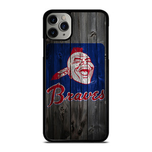 ATLANTA BRAVES BASEBALL WOODEN SYMBOL iPhone 11 Pro Max Case Cover