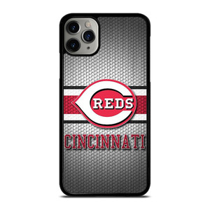 CINCINNATI RED BASEBALL METAL LOGO iPhone 11 Pro Max Case Cover