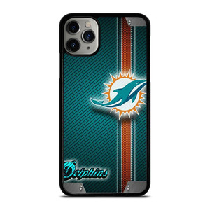 MIAMI DOLPHINS FOOTBALL METAL LOGO 2 iPhone 11 Pro Max Case Cover MIAMI DOLPHINS FOOTBALL METAL LOGO 2 iPhone 11 Pro Max Case Cover