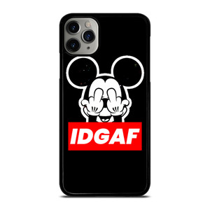 MICKEY MOUSE MIDDLE FINGER IDGAF iPhone 11 Pro Max Case Cover
