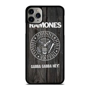 RAMONES BAND WOOD BADGE iPhone 11 Pro Max Case Cover