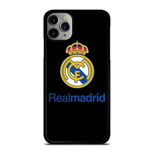 REAL MADRID FOOTBALL BLACK LOGO iPhone 11 Pro Max Case Cover REAL MADRID FOOTBALL BLACK LOGO iPhone 11 Pro Max Case Cover