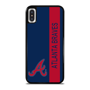 ATLANTA BRAVES BASEBALL STRIPE SYMBOL iPhone X / XS Case Cover ATLANTA BRAVES BASEBALL STRIPE SYMBOL iPhone X / XS Case Cover