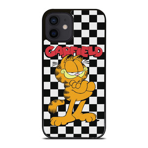GARFIELD CAT CHECKERBOARD iPhone 12 Mini Case Cover GARFIELD CAT CHECKERBOARD iPhone 12 Mini Case Cover