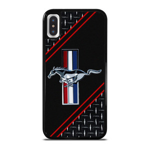 FORD MUSTANG METAL EMBLEM LOGO iPhone X / XS Case Cover