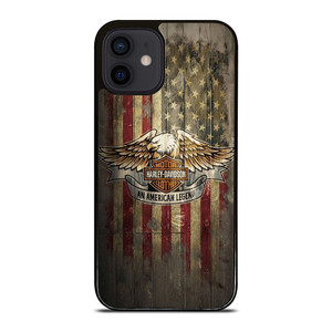 HARLEY DAVIDSON MOTORCYCLES USA WOOD LOGO  iPhone 12 Mini Case Cover