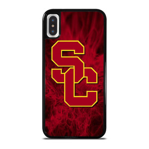 USC TROJANS RED SMOKED LOGO iPhone X / XS Case Cover