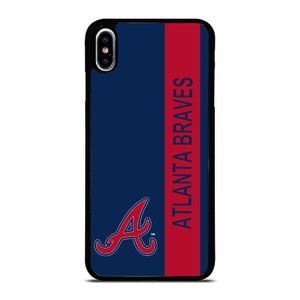 ATLANTA BRAVES BASEBALL STRIPE SYMBOL iPhone XS Max Case Cover ATLANTA BRAVES BASEBALL STRIPE SYMBOL iPhone XS Max Case Cover