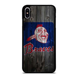 ATLANTA BRAVES BASEBALL WOODEN SYMBOL iPhone XS Max Case Cover ATLANTA BRAVES BASEBALL WOODEN SYMBOL iPhone XS Max Case Cover