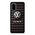 VW VOLKSWAGEN GTI METAL EMBLEM Samsung Galaxy S20 Plus Case Cover