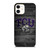 TCU HORNED FROGS FOOTBALL WOOD LOGO  iPhone 12 Case Cover