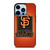 SAN FRANCISCO BASEBALL EMBLEM CARBON iPhone 13 Pro Max Case Cover