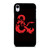 DUNGEONS AND DRAGONS LOGO BLACK iPhone XR Case Cover