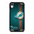 MIAMI DOLPHINS FOOTBALL METAL LOGO 2 iPhone XR Case Cover