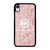 MICHAEL KORS PINK FABRIC iPhone XR Case Cover MICHAEL KORS PINK FABRIC iPhone XR Case Cover