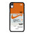 NIKE AIR JORDAN 1 OFF WHITE ORANGE iPhone XR Case Cover NIKE AIR JORDAN 1 OFF WHITE ORANGE iPhone XR Case Cover