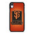 SAN FRANCISCO BASEBALL EMBLEM CARBON iPhone XR Case Cover