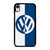 VW VOLKSWAGEN SLICED BLUE LOGO iPhone XR Case Cover VW VOLKSWAGEN SLICED BLUE LOGO iPhone XR Case Cover