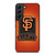 SAN FRANCISCO BASEBALL EMBLEM CARBON Samsung Galaxy S22 Plus Case Cover