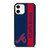 ATLANTA BRAVES BASEBALL STRIPE SYMBOL  iPhone 12 Case Cover