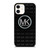 MICHAEL KORS BLACK PATTERN  iPhone 12 Case Cover MICHAEL KORS BLACK PATTERN  iPhone 12 Case Cover
