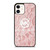MICHAEL KORS PINK FABRIC  iPhone 12 Case Cover MICHAEL KORS PINK FABRIC  iPhone 12 Case Cover