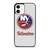 NEW YORK ISLANDERS BADGE CARBON  iPhone 12 Case Cover NEW YORK ISLANDERS BADGE CARBON  iPhone 12 Case Cover