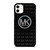 MICHAEL KORS BLACK PATTERN iPhone 11 Case Cover