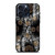VERCASE CAMO LEAF BLACK WHITE iPhone 15 Pro Max Case Cover