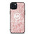 MICHAEL KORS PINK FABRIC iPhone 15 Plus Case Cover MICHAEL KORS PINK FABRIC iPhone 15 Plus Case Cover