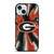 GEORGIA BULLDOGS PSYCHEDELIC LOGO iPhone 15 Case Cover