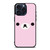 RILAKKUMA BEAR PINK MINIMALIST iPhone 15 Pro Max Case Cover
