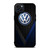 VW VOLKSWAGEN BLUE CARBON EMBLEM  iPhone 15 Plus Case Cover