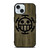 TRAFALGAR LAW ONE PIECE WOOD SYMBOL iPhone 15 Case Cover
