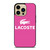 LACOSTE PINK LOGO iPhone 14 Pro Max Case Cover