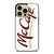 MCDONALD MCCAFE LOGO WHITE iPhone 14 Pro Max Case Cover