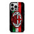 AC MILAN FOOTBALL TEAM FLAG iPhone 14 Pro Case Cover