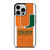 MIAMI HURRICANES SYMBOL CARBON iPhone 14 Pro Case Cover